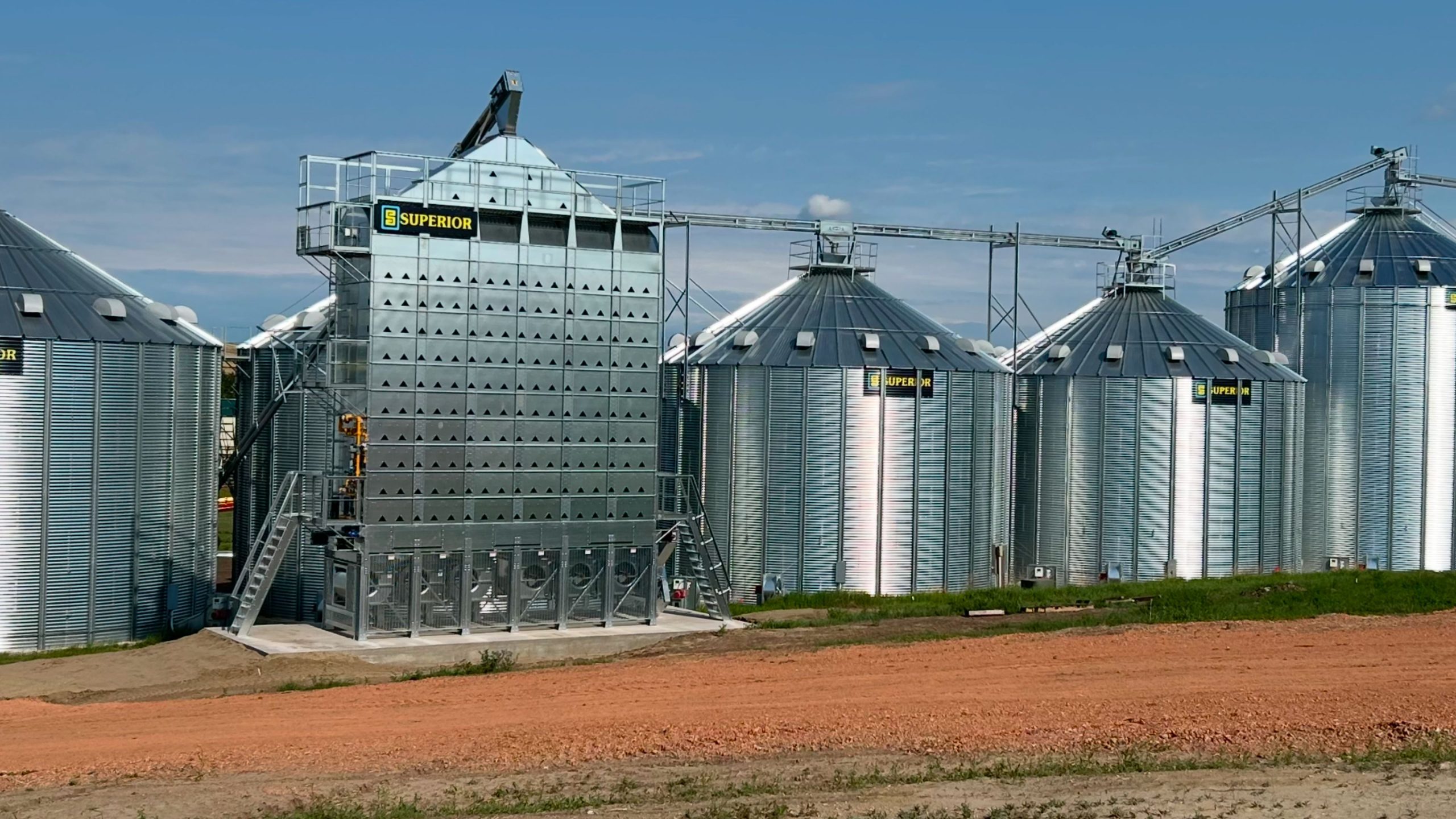 superior grain dryer and storage bins